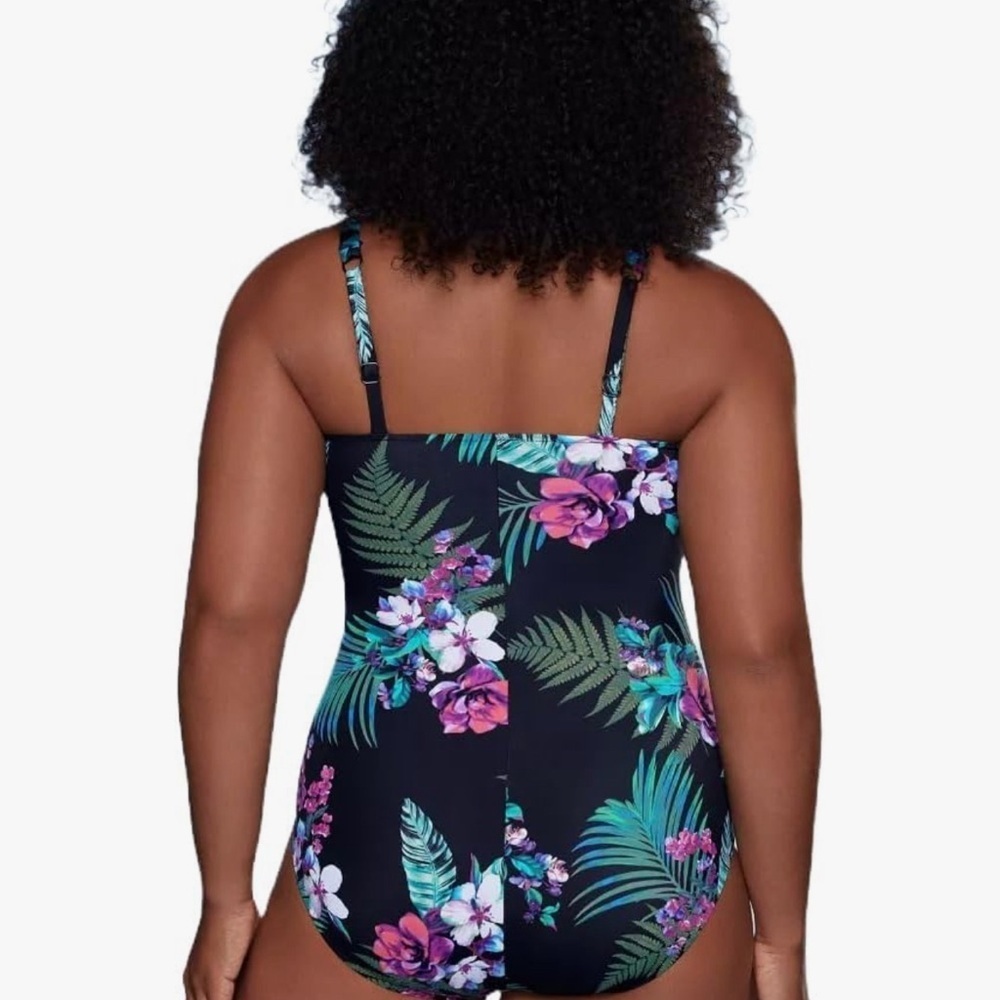 Aquagreen Floral Print Women's Swimwear - Picture 2 of 9